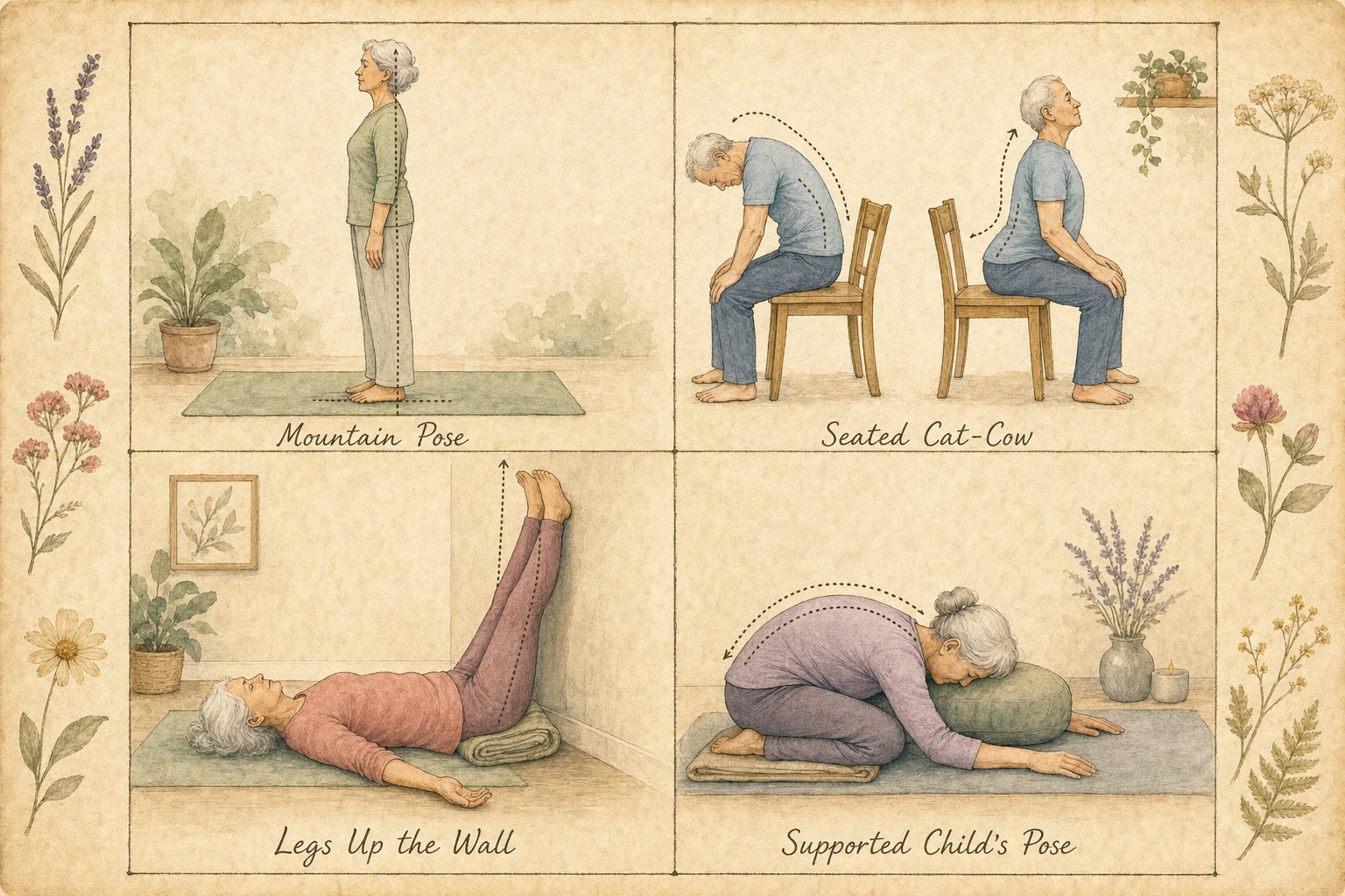 Guia de posições de exercícios