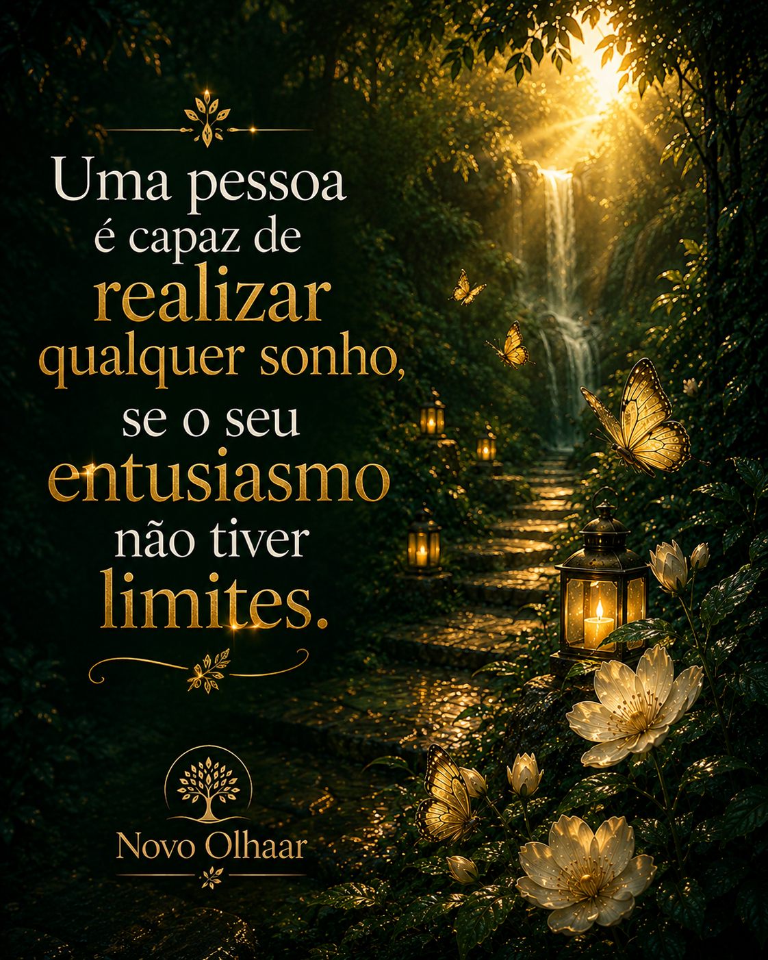 Uma pessoa é capaz de realizar qualquer sonho