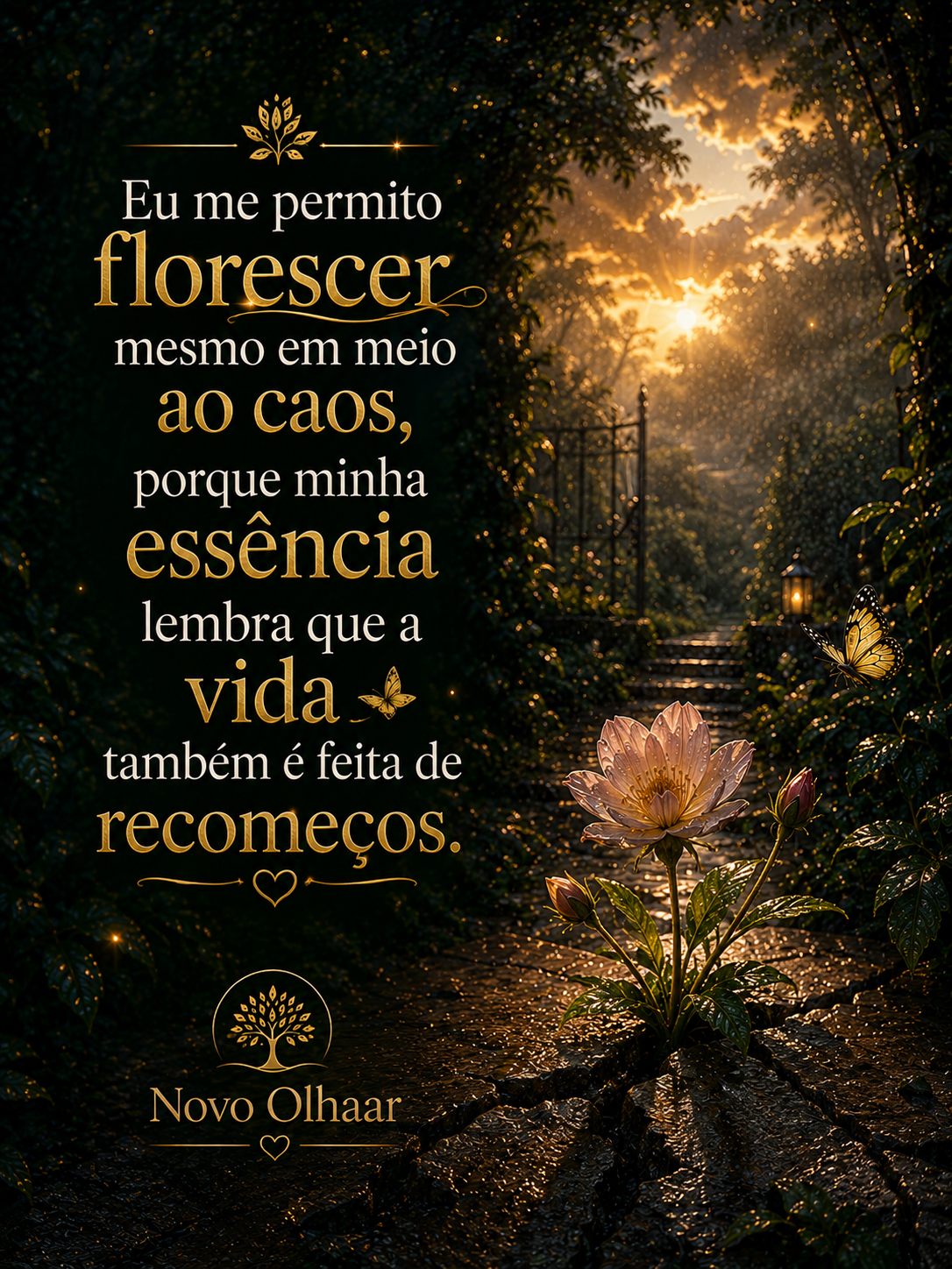 Eu me permito florescer