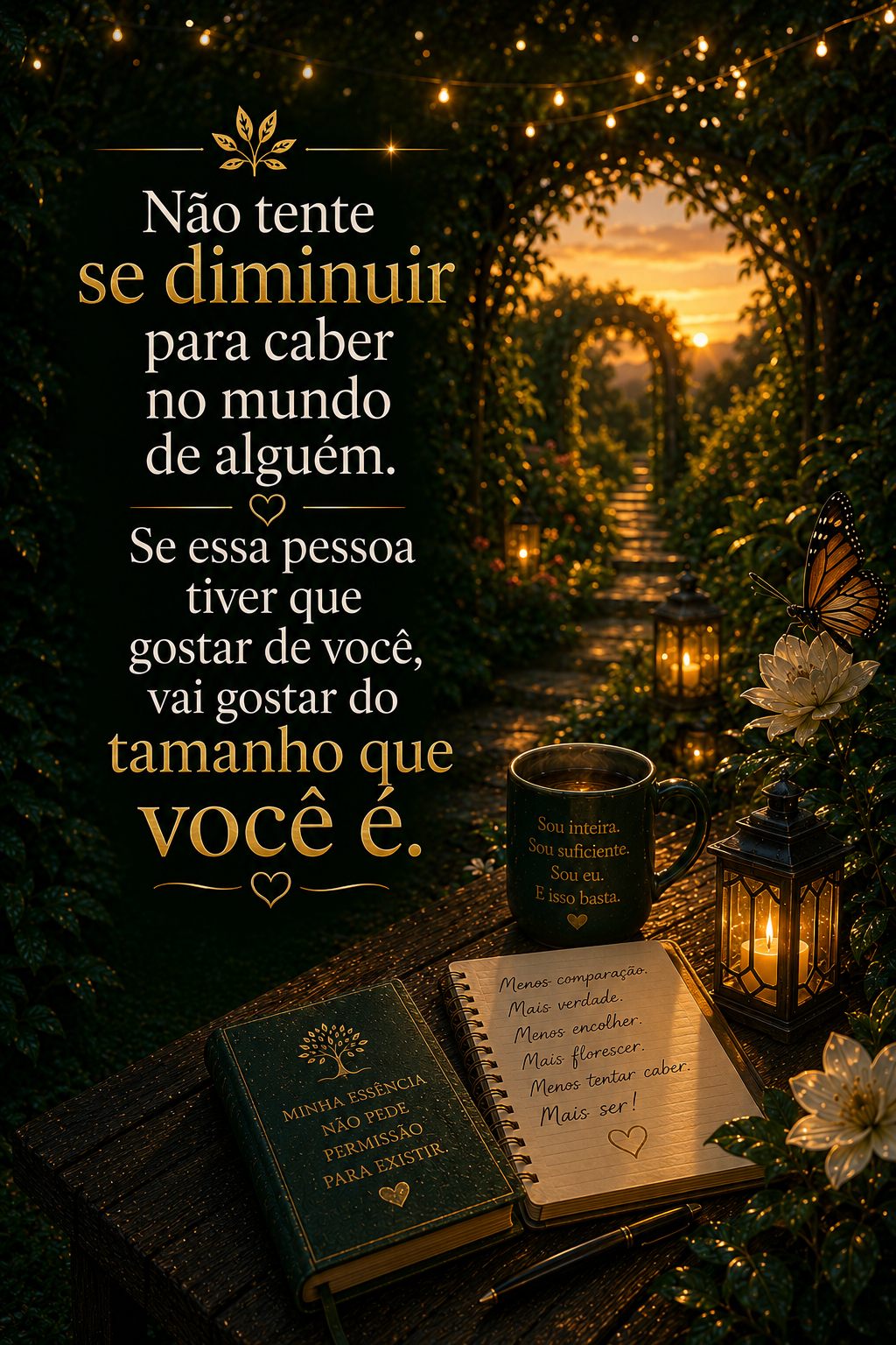 Não tente se diminuir