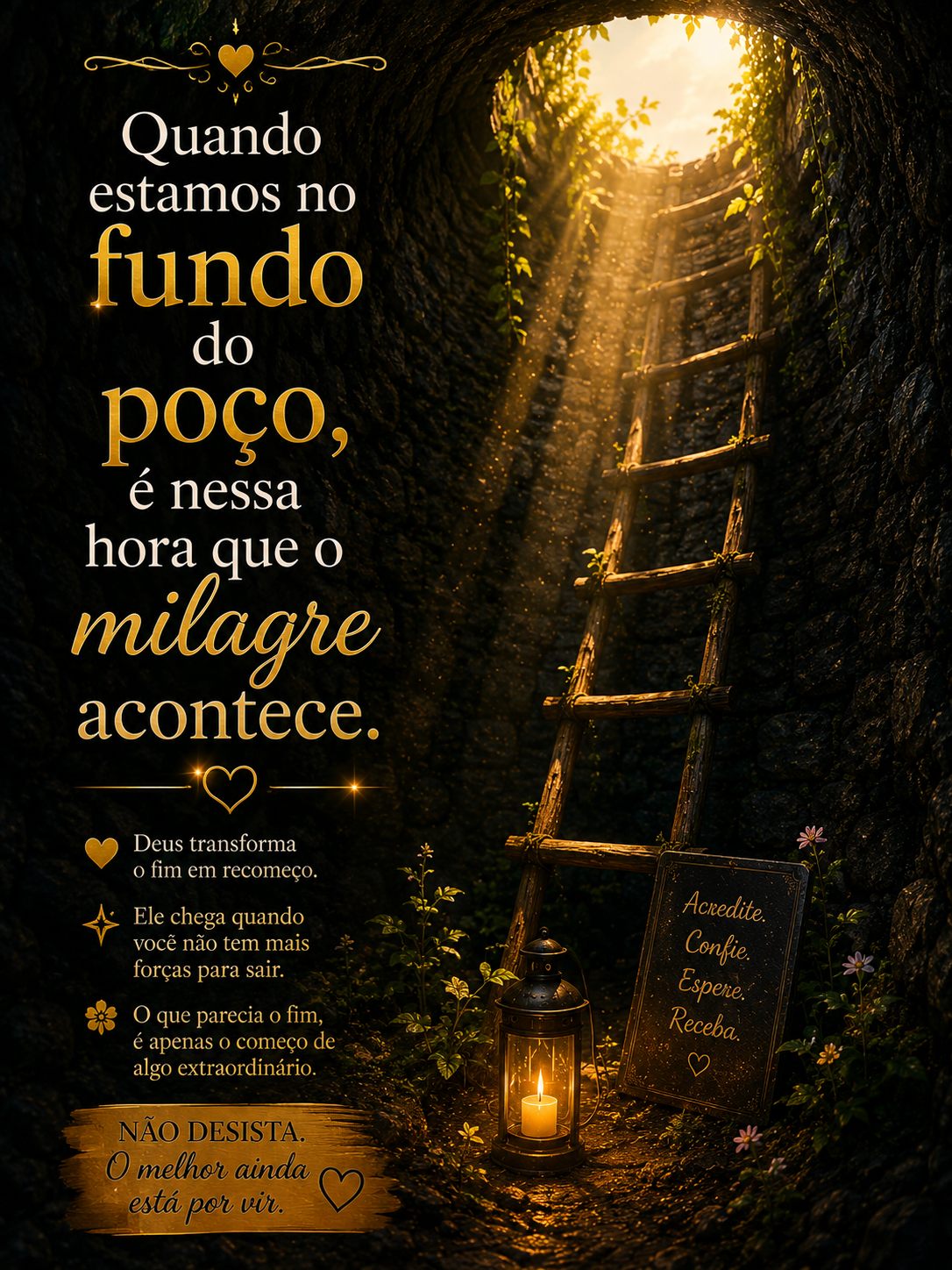 Quando estamos no fundo do poço