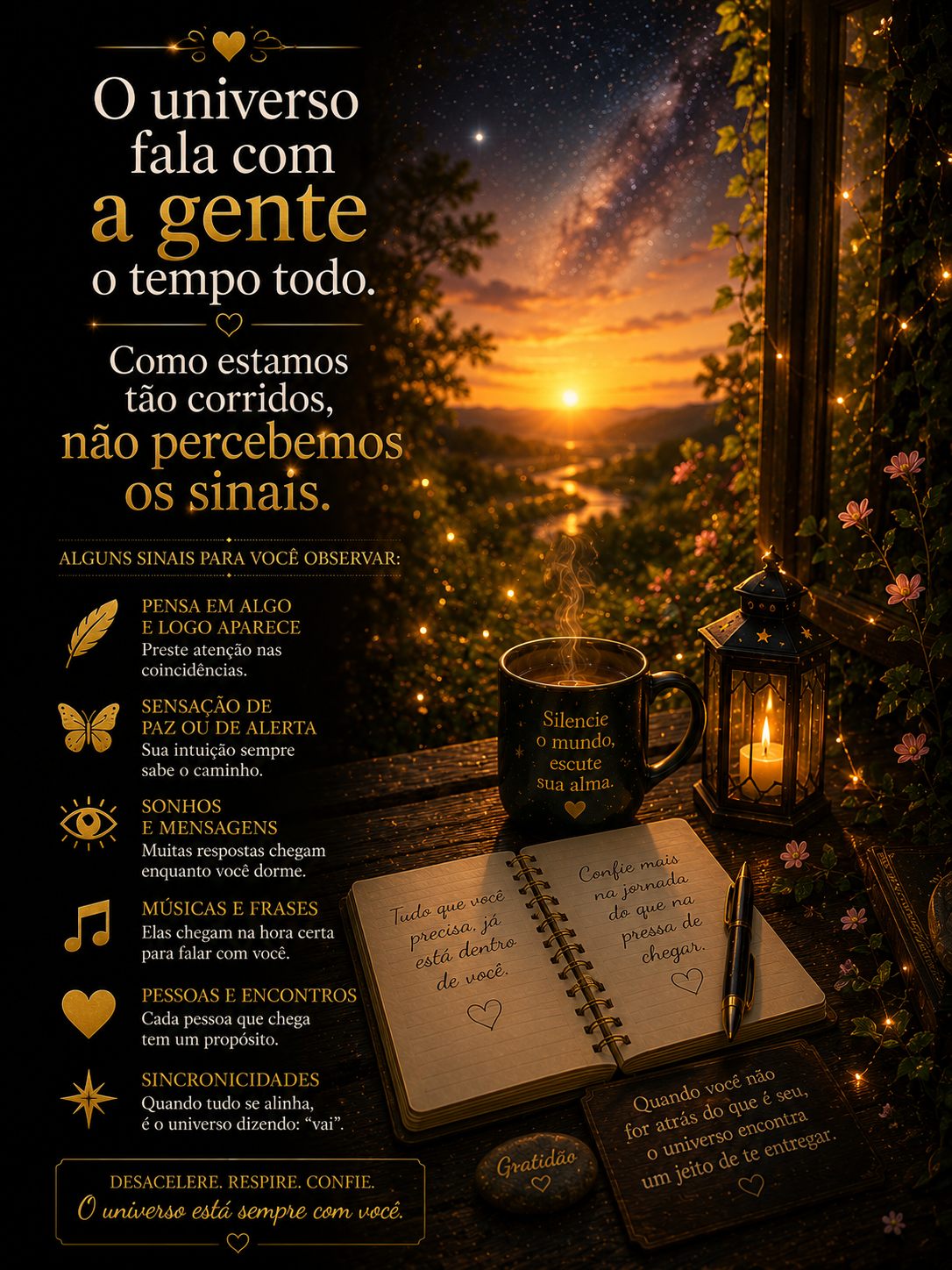 O universo fala com a gente o tempo todo